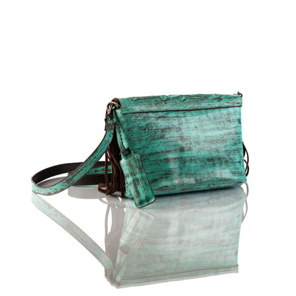Adelita Hand-Tooled Fringe Clutch
