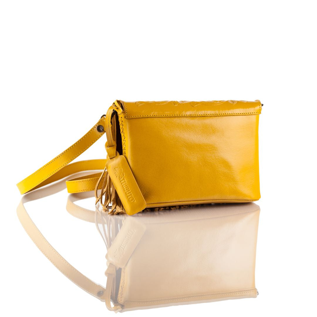 Adelita Hand-Tooled Fringe Clutch