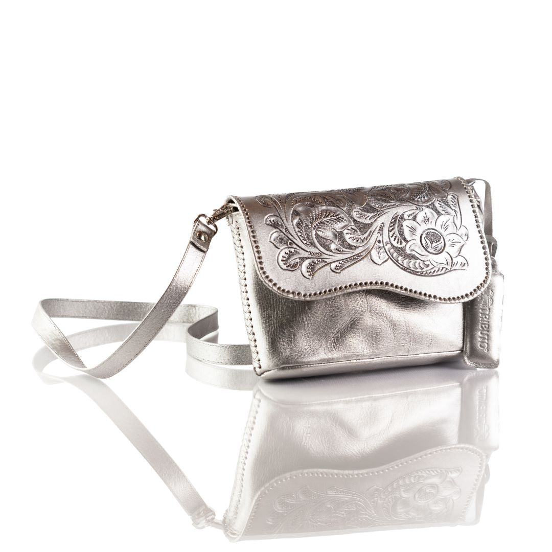 Adelita Hand-Tooled Clutch