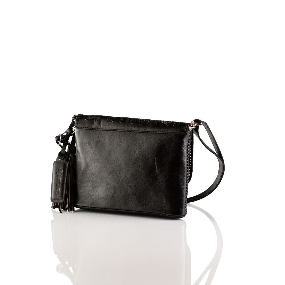 Luna Hand-Tooled Crossbody