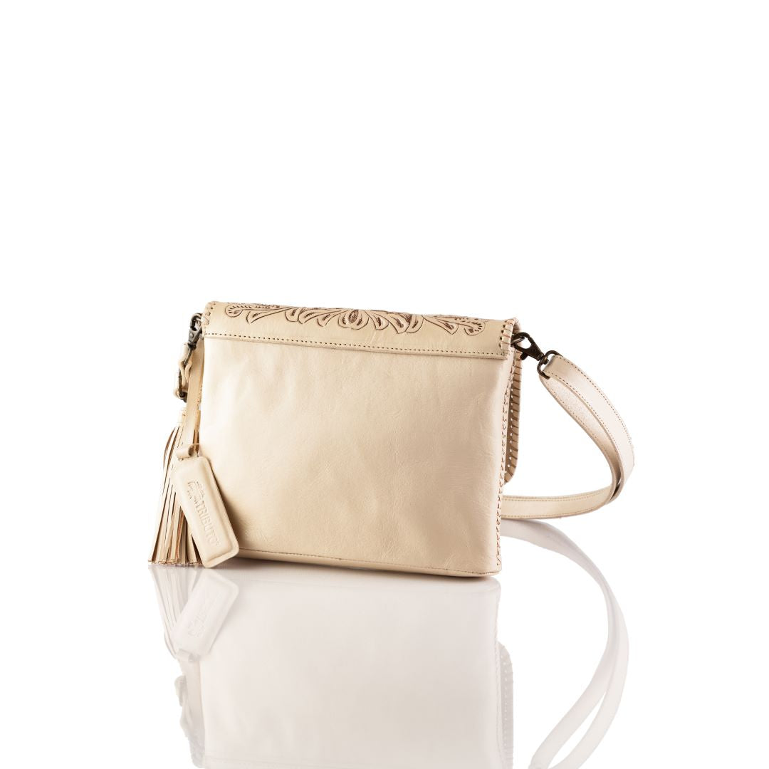 Luna Hand-Tooled Crossbody