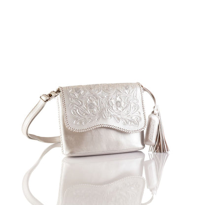 Luna Hand-Tooled Crossbody