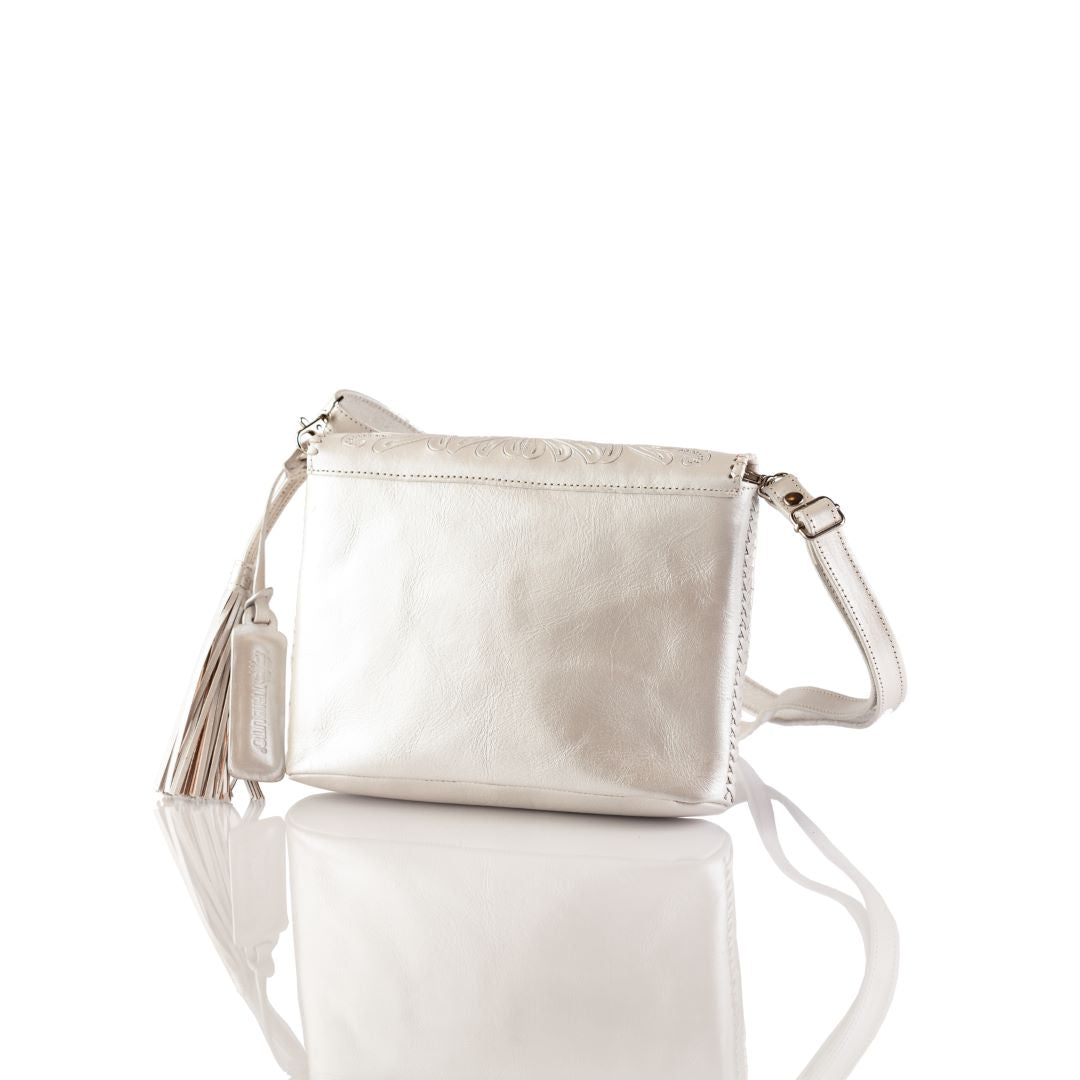 Luna Hand-Tooled Crossbody