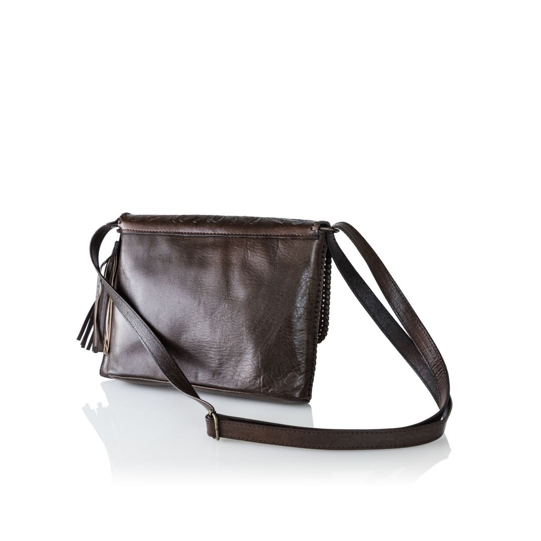 Luna Hand-Tooled Crossbody