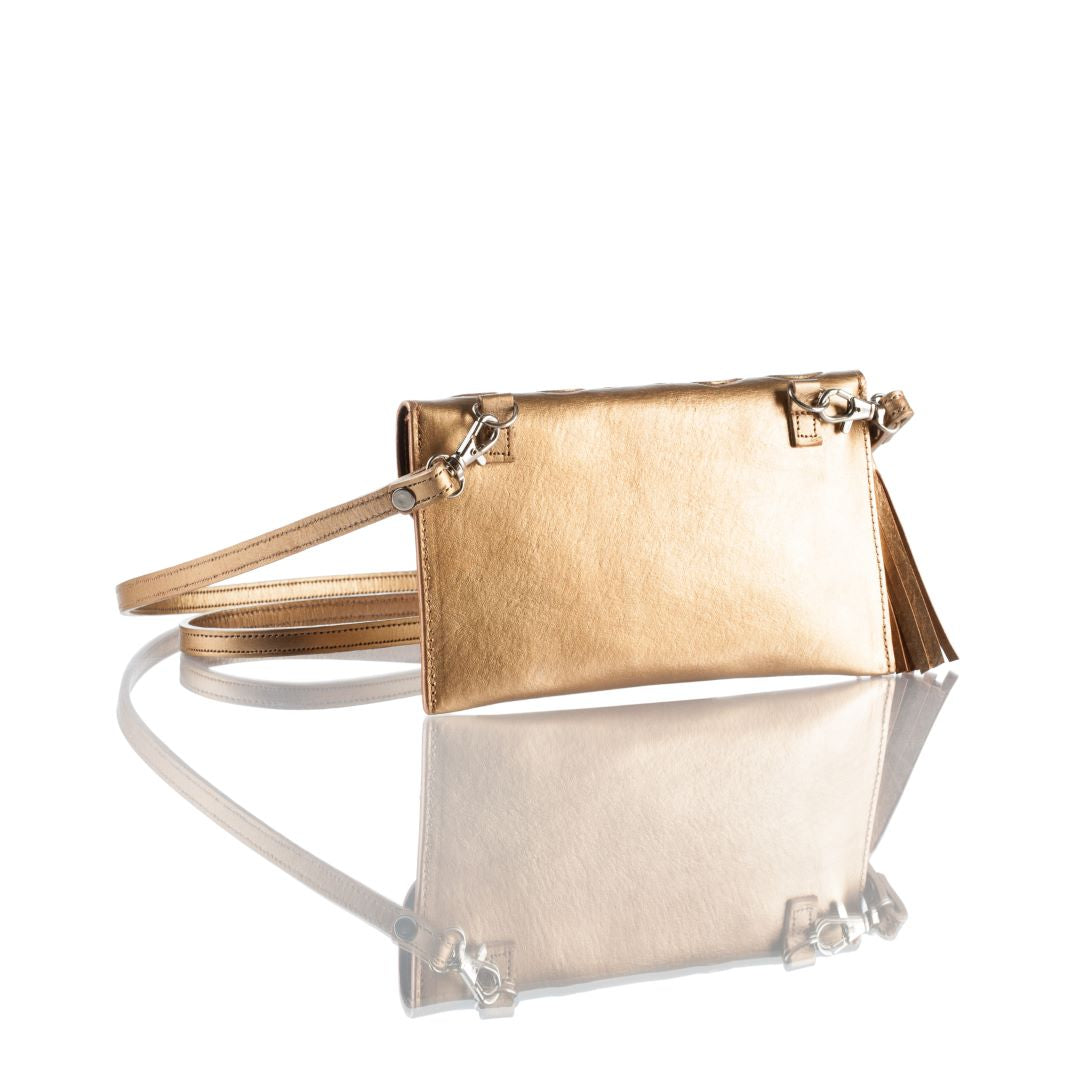 Maria Hand-Tooled Crossbody Wallet
