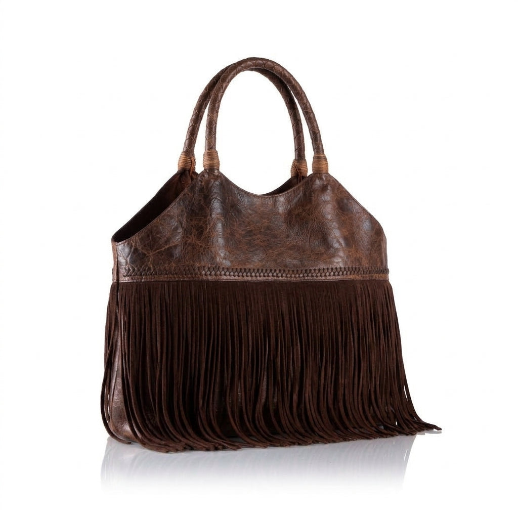 Chacana Hand-Stitched Nappa Leather with Fringe