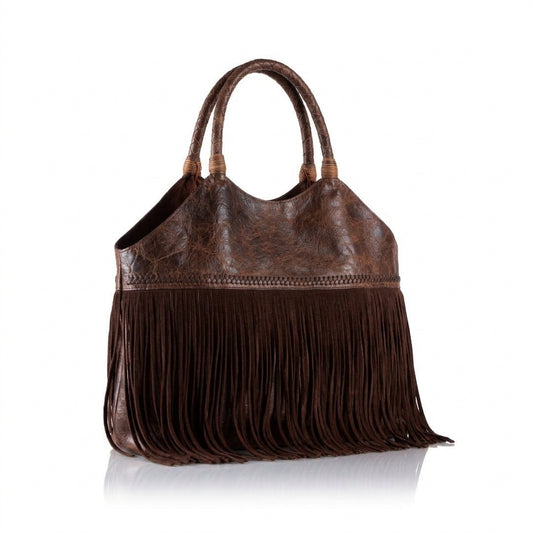 Chacana Hand-Stitched Nappa Leather with Fringe