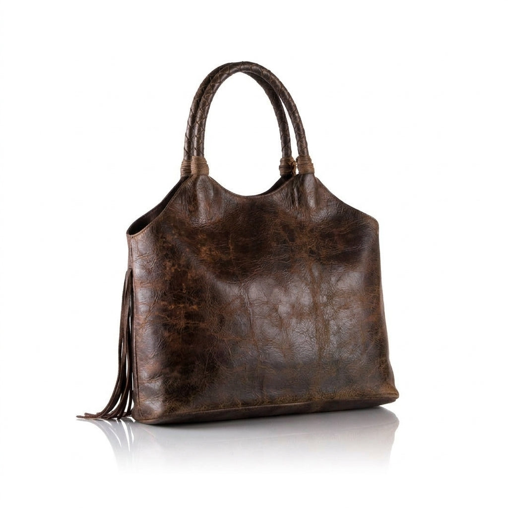 Chacana Hand-Stitched Nappa Leather with Fringe
