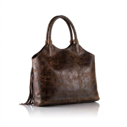 Chacana Hand-Stitched Nappa Leather with Fringe