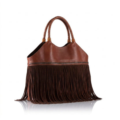 Chacana Hand-Stitched Nappa Leather with Fringe