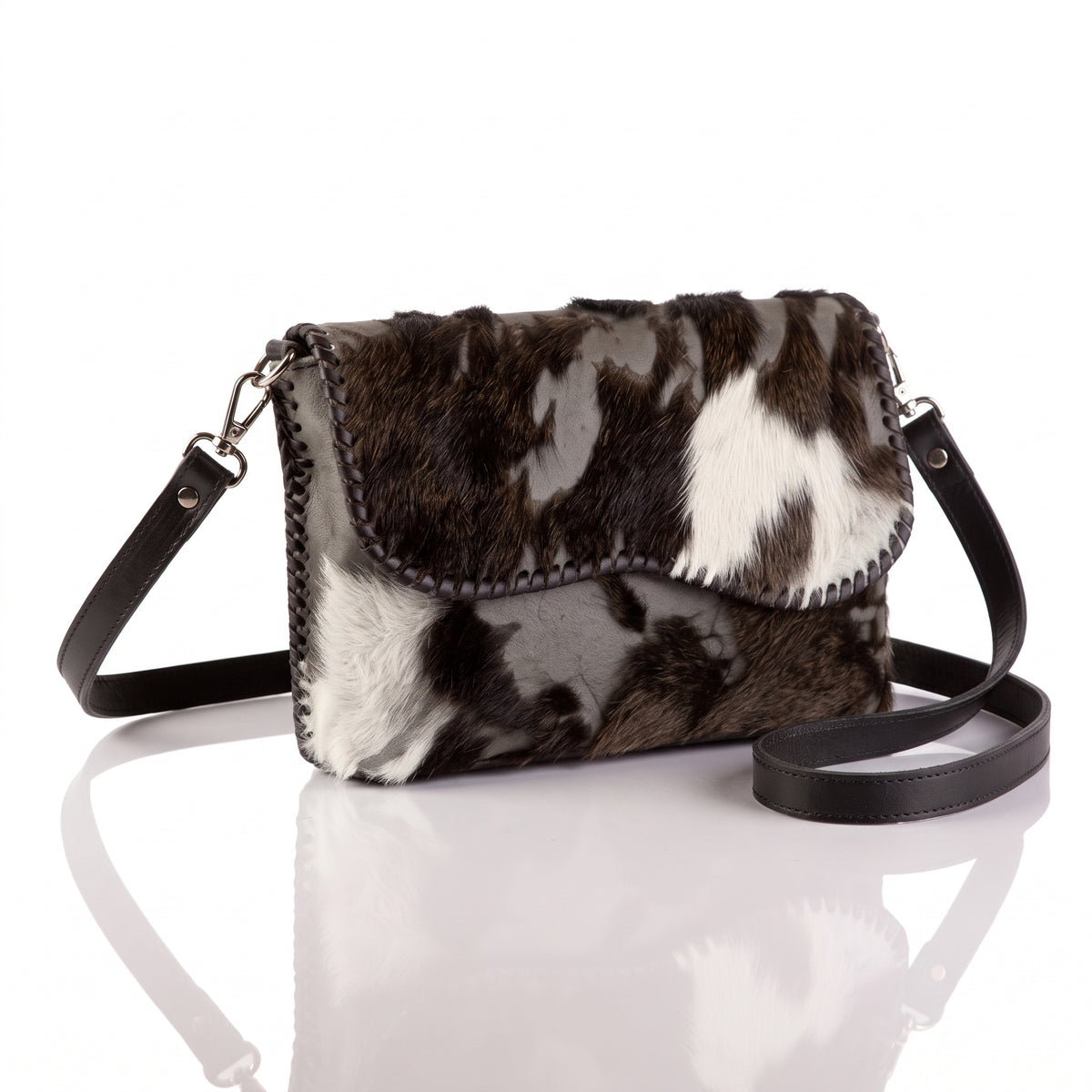 Adelita Dyed Calf Hair Clutch