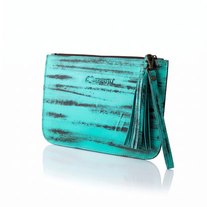 Buffalo Hand-Painted Slim Bag