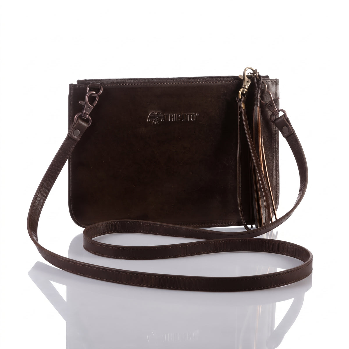 Hand-Tooled Slim Crossbody