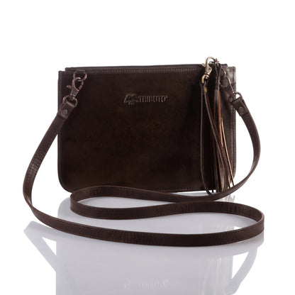 Hand-Tooled Slim Crossbody