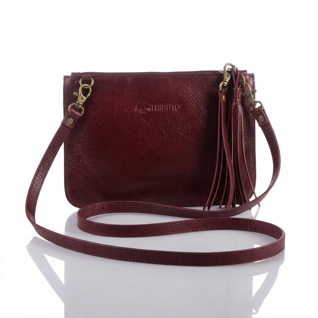 Hand-Tooled Slim Crossbody
