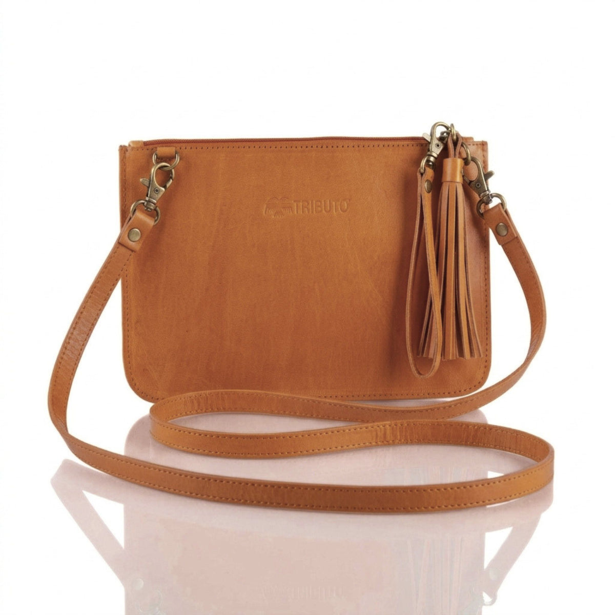 Hand-Tooled Slim Crossbody
