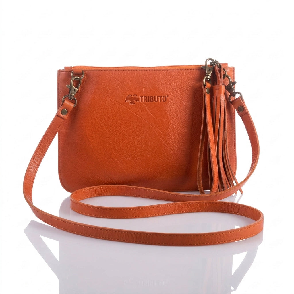 Hand-Tooled Slim Crossbody