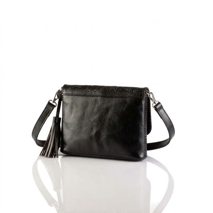 Luna Hand-Tooled Crossbody
