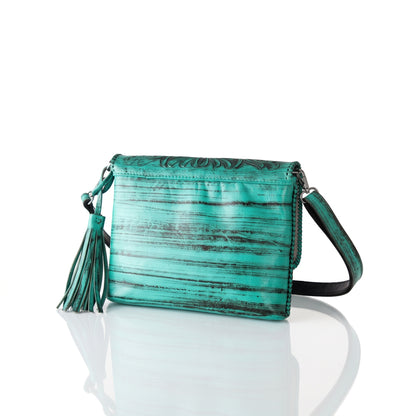 Luna Hand-Tooled Crossbody
