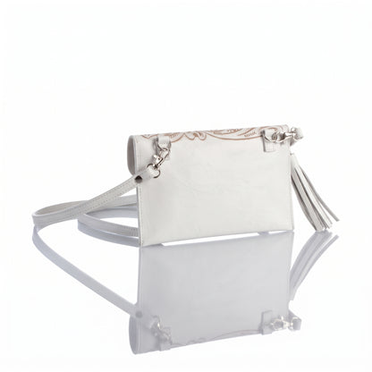 Maria Hand-Tooled Crossbody Wallet