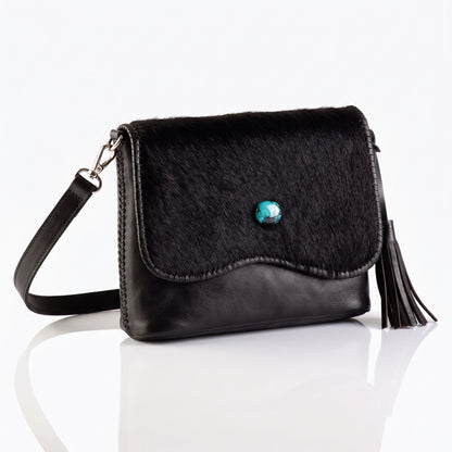 Luna Hair-On-Hide with Stone Crossbody