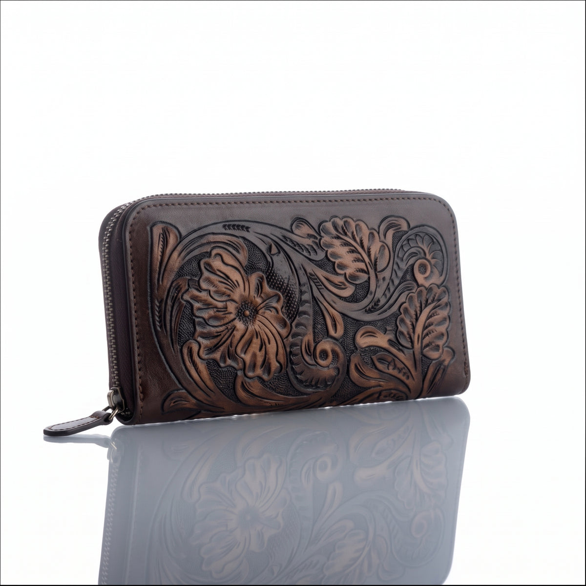 Tonala Hand-Tooled Wallet