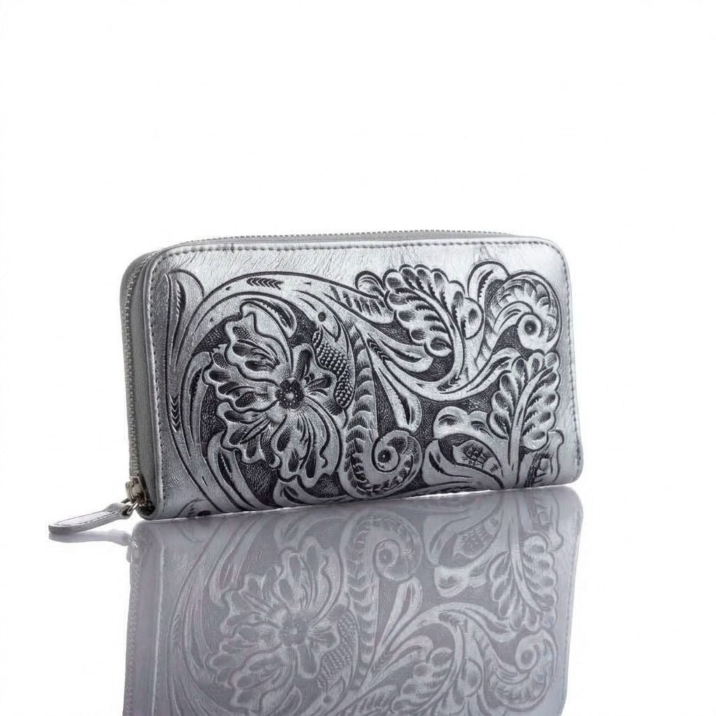 Tonala Hand-Tooled Wallet