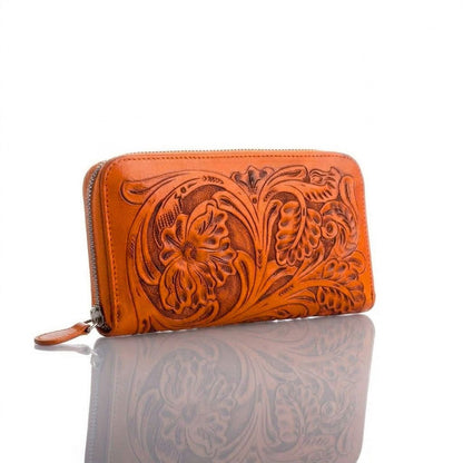 Tonala Hand-Tooled Wallet