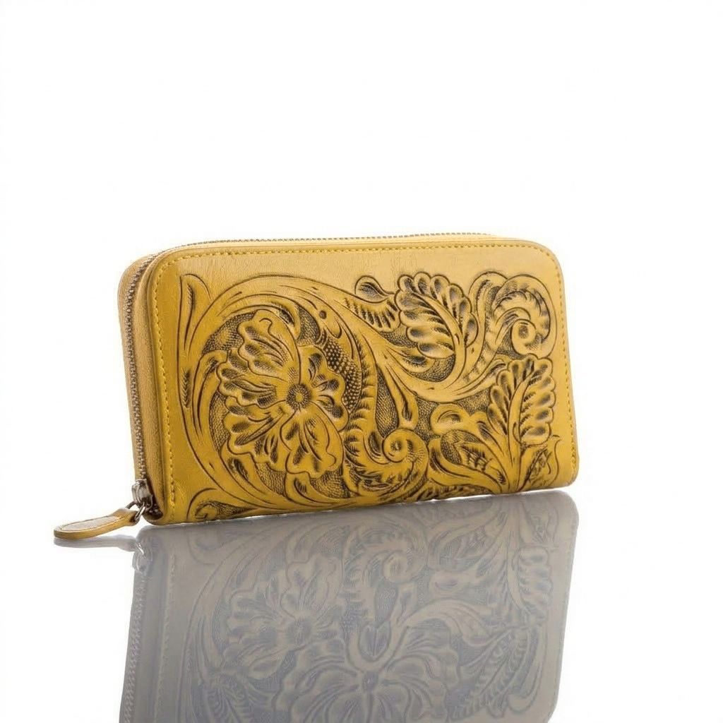 Tonala Hand-Tooled Wallet