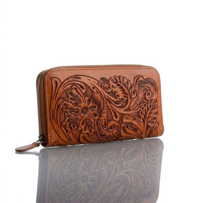 Tonala Hand-Tooled Wallet